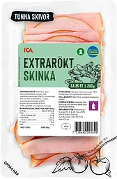 Skinka Extrarökt Tunna Skivor 200g ICA