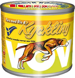 Hundmat Färs med Ris & kyckling 665g Vov