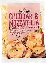 Riven Cheddar/Mozzarella 28% 150g ICA