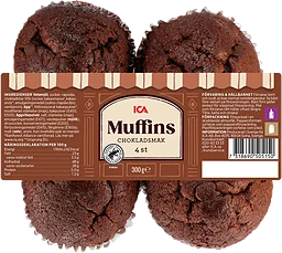 Muffins Choklad 300g ICA
