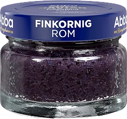Rom svart finkornig 78g Abba
