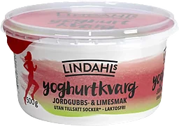 Yoghurtkvarg Jordgubb & Lime Laktosfri 0,3% 500g Lindahls