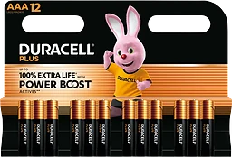 Batteri Plus AAA 12-p Duracell