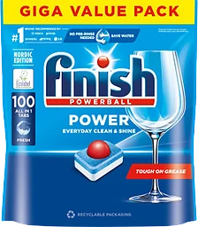 Maskindisktabletter All in1 Max 100-p Miljömärkt Finish