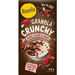 Granola Crunchy Kakao Hallon Kokos 375g Risenta