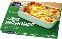 Karins familjelasagne Fryst 1,4kg Dafgårds