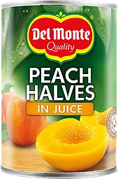 Persikohalvor i juice 415g Del Monte