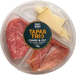 Tapas Trio Chark & Ost 70g Paul och Thom