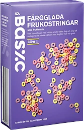 Färgglada frukostringar 350g ICA Basic