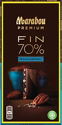 Chokladkaka Premium 70% kakao Sea salt pecan 100g Marabou