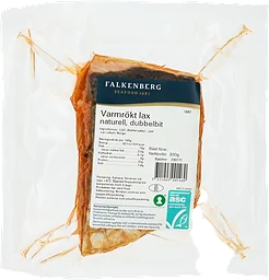Varmrökt Lax Naturell Dubbelbit