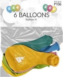 Ballonger 4 6p Happy Party