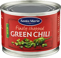 Hackad Green chili Mild 113g Santa Maria