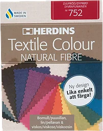 Textilfärg Natural fibre Djupröd Herdins