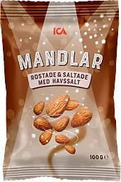 Mandlar Rostade & saltade 100g ICA