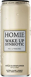 Energidryck Wake Up Synbiotic Äpple/fläder 330ml Homie