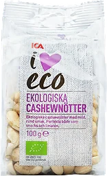 Cashewnötter naturell 100g ICA I love eco
