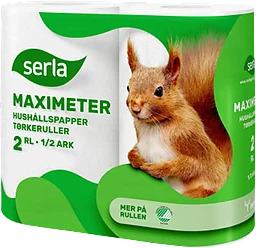 Hushållspapper Maximeter 2p Miljömärkt Serla