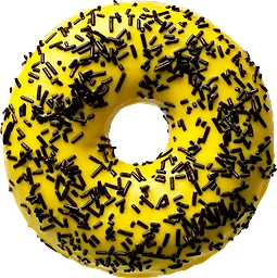 Donut Banana Dark Sprinkles