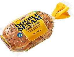 Hamburgerbröd Double Sesam 4-p 320g Korvbrödsbagarn
