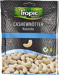 Cashewnötter Naturella 170g Tropic Snacks