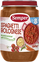   Barnmat Spaghetti bolognese 8 Mån