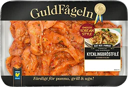 Kycklingbröstfilé Färsk Strimlad och Marinerad Korean Style 600g Guldfågeln