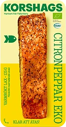 Laxfilé Färsk Varmrökt Citronpeppar Ekologisk 125g Korshags