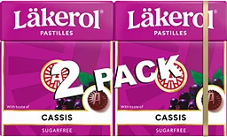 Halstabletter Cassis 2-p 50g Sockerfri Läkerol