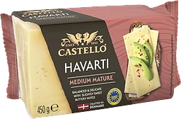 Hårdost Havarti medium mature 26% 450g Castello