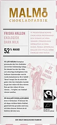 Choklad Friska Hallon 52% 80g Malmö Chokladfabrik