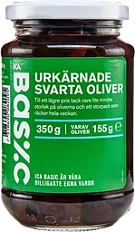Oliver Svarta Urkärnade 350g ICA Basic