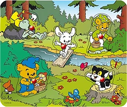 Pussel med knopp Bamse 5 bitar Kärnan
