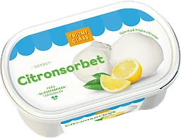 Citronsorbet 500ml Triumf Glass