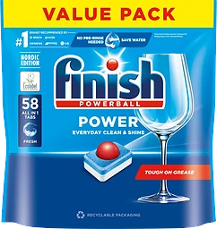 Maskindisk Power AIO Disktabl 58 Styck Finish