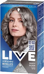 Hårfärg Live U72 Dusty Silver 1-p Live Ultra brights