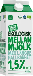 Mellanmjölk Längre Hållbarhet