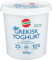Grekisk Yoghurt 2% 1l Larsa Foods