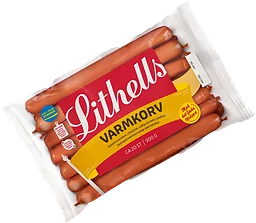 Varmkorv med Skinn 900g Lithells