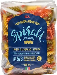 Pasta Spirali Tricolore 500g ICA