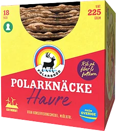 Polarknäcke Havre 225g Polarbröd