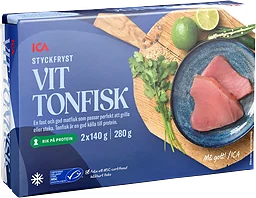 Vit tonfiskfilé Fryst 280g ICA