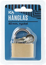 Hänglås 40mm nyckel ICA
