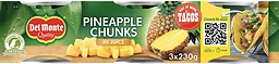 Ananasbitar i juice 3-p 420g Del Monte