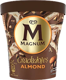 Glass Crackables almond 440ml Magnum