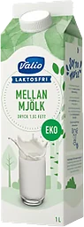 Mellanmjölk Laktosfri 1,5% 1l KRAV Valio