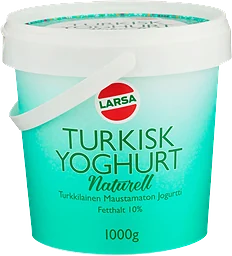 Yoghurt Turkisk Naturell 1000g Larsa Foods