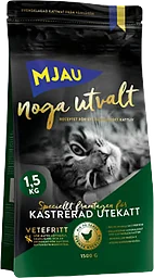 Kattmat Torrfoder Noga Utvalt Kastrerad utekatt 1,5kg Mjau