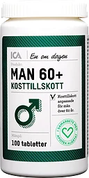 Multivitamin Man 60+ Kosttillskott 100-p ICA Hjärtat