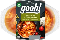 Pasta al pomodoro med mozzarella